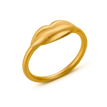 ANILLO DORADO DALÍ, JEWELRY BY JOIDART, LABIOS