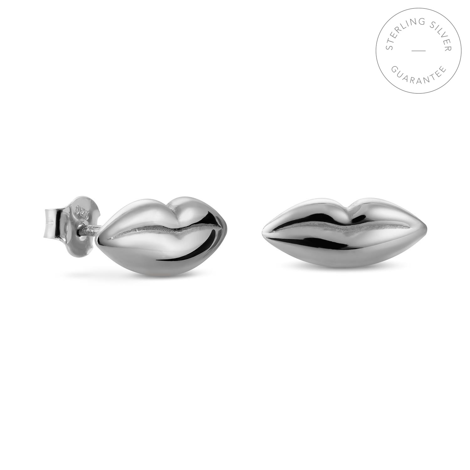 PENDIENTES PEQUEÑOS EN PLATA DALÍ, JEWELRY BY JOIDART, LABIOS