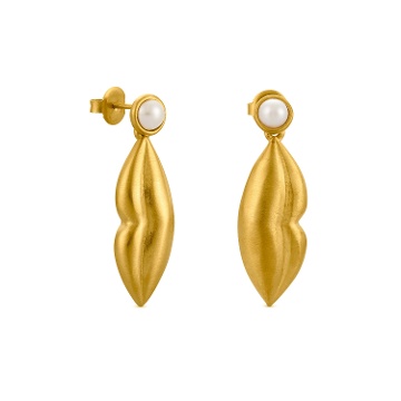 PENDIENTES DORADOS DALÍ, JEWELRY BY JOIDART, LABIOS