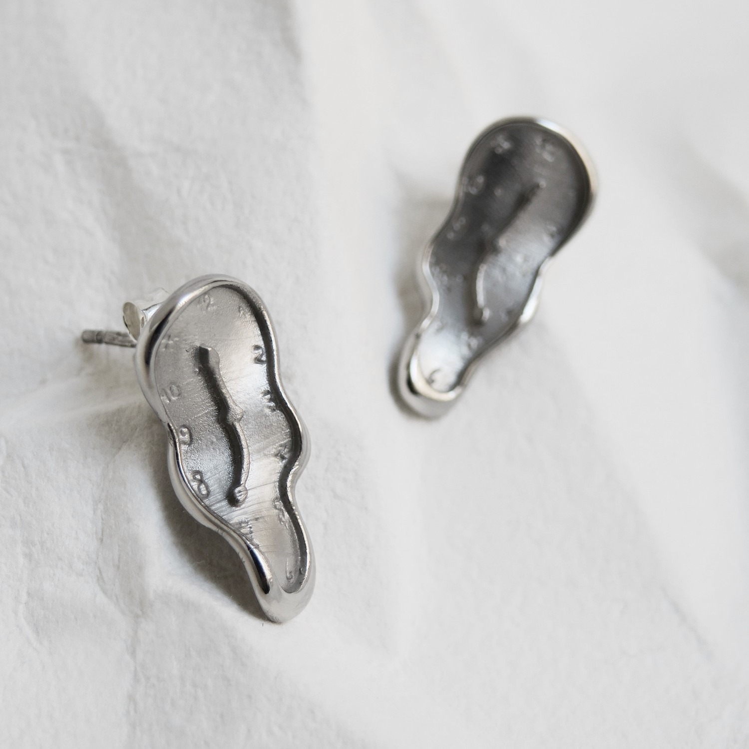 ARRACADES DE PLATA DALÍ, JEWELRY BY JOIDART, RELLOTGE 3