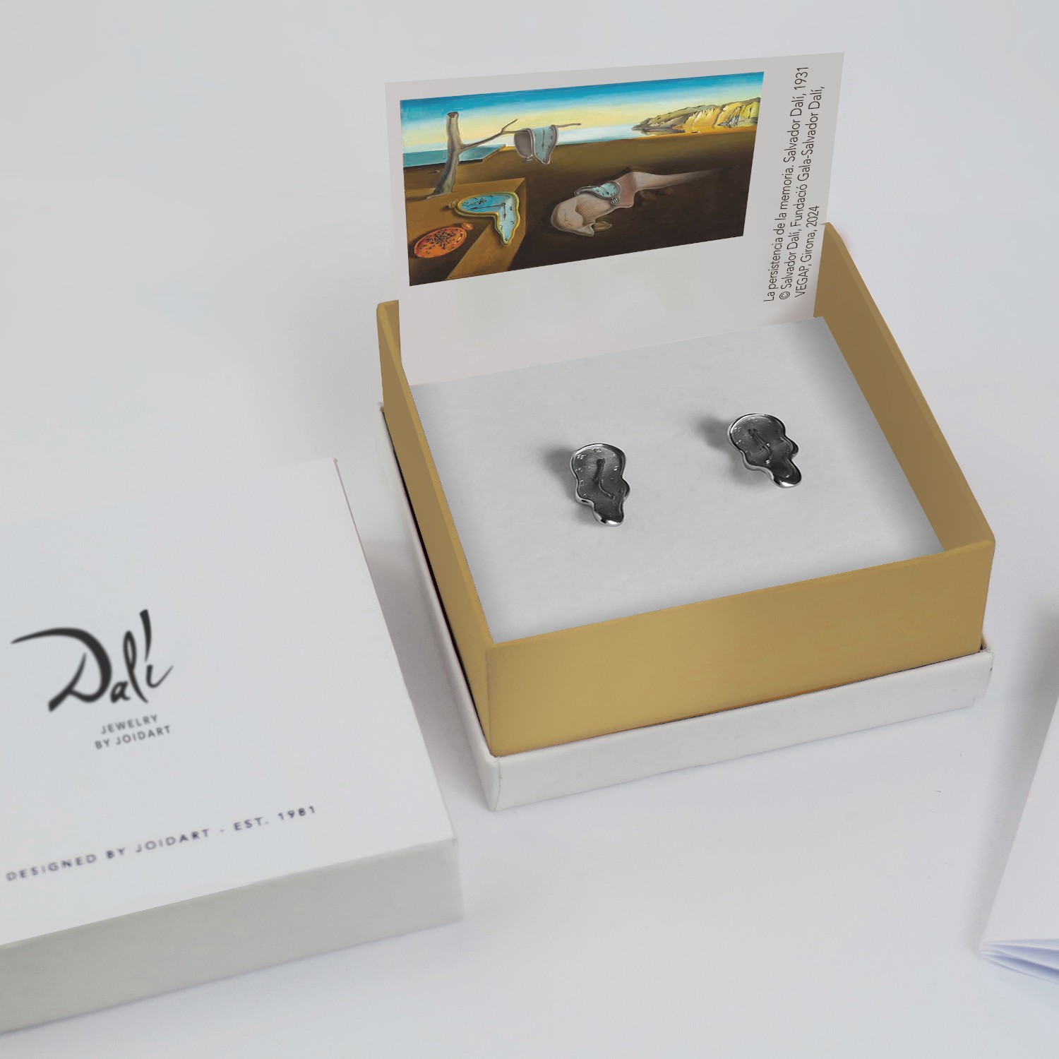 ARRACADES DE PLATA DALÍ, JEWELRY BY JOIDART, RELLOTGE 4