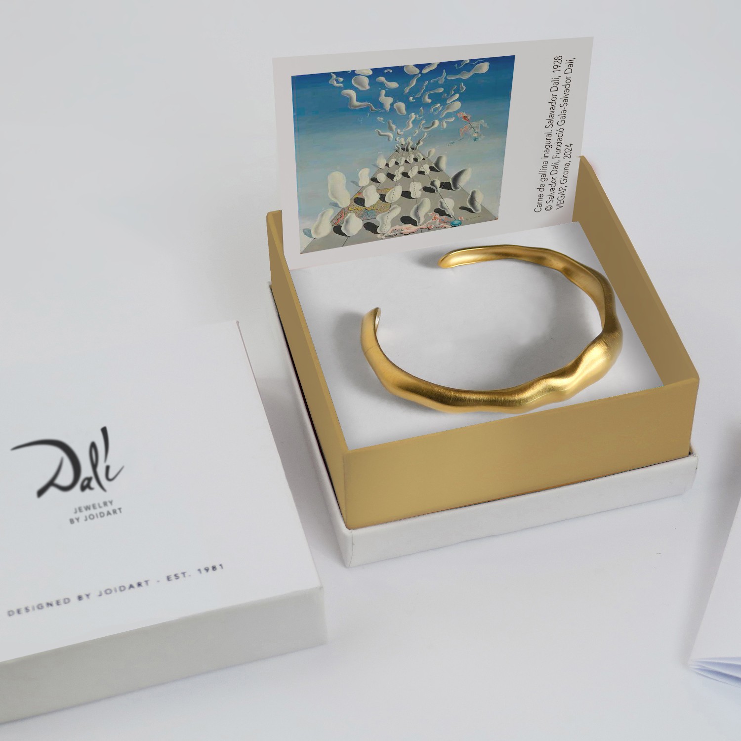 PULSERA DORADA DALÍ, JEWELRY BY JOIDART, FORMAS BLANDAS 4