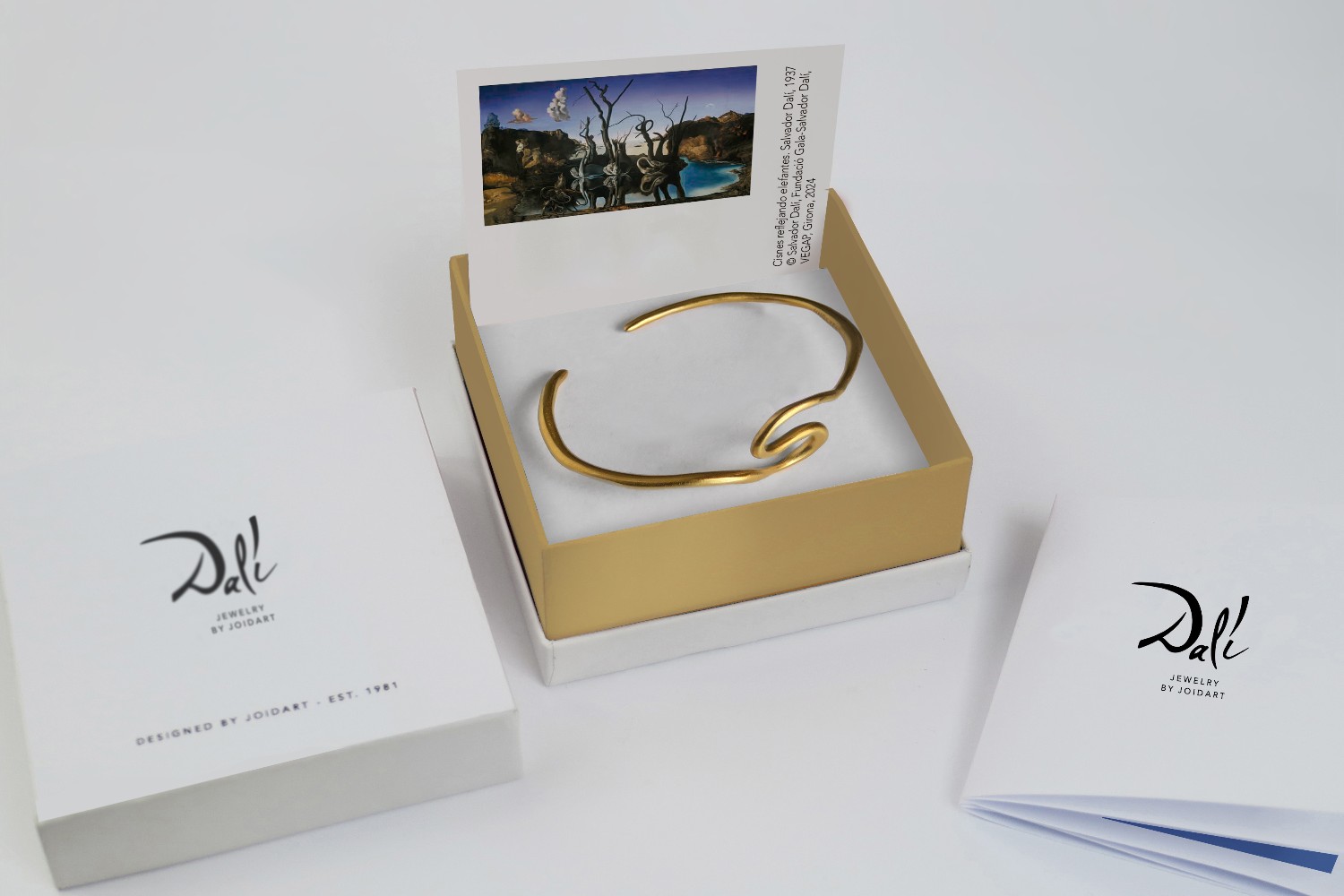 PULSERA DORADA DALÍ, JEWELRY BY JOIDART, CISNES 3