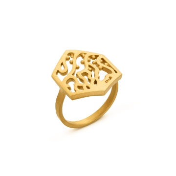 ANILLO  DORADO GAUDÍ JEWELRY