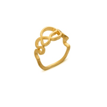 ANILLO DORADO GAUDÍ JEWELRY PALAU GÜELL