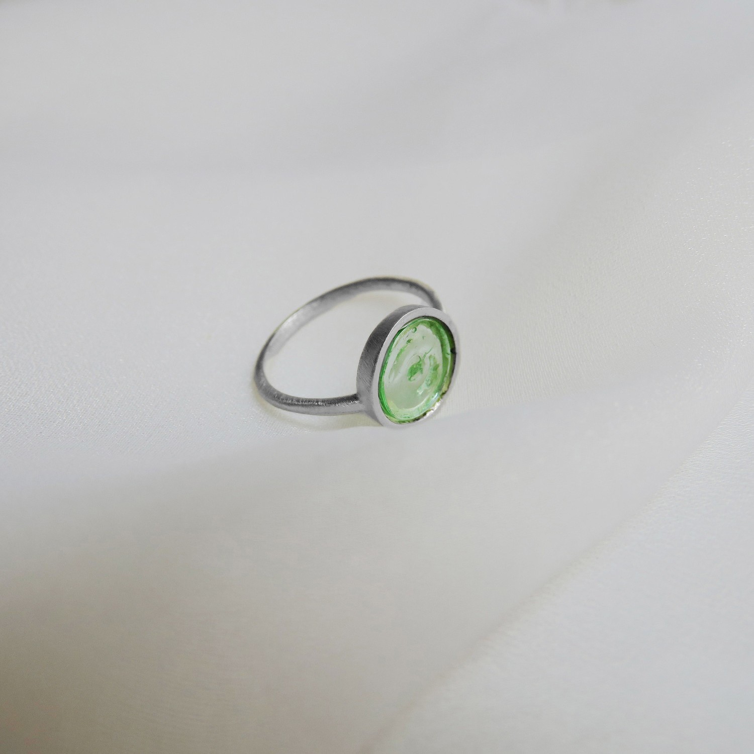 ANILLO EN PLATA GAUDÍ JEWELRY CASA BATLLÓ VERDE