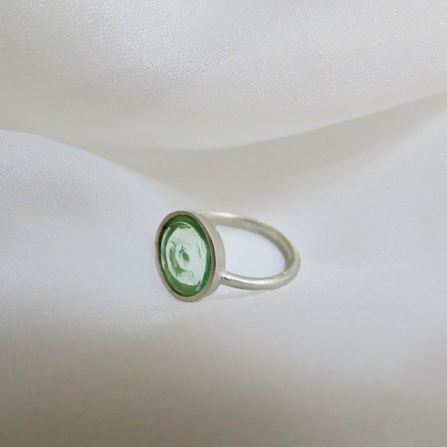 ANILLO EN PLATA GAUDÍ JEWELRY CASA BATLLÓ VERDE