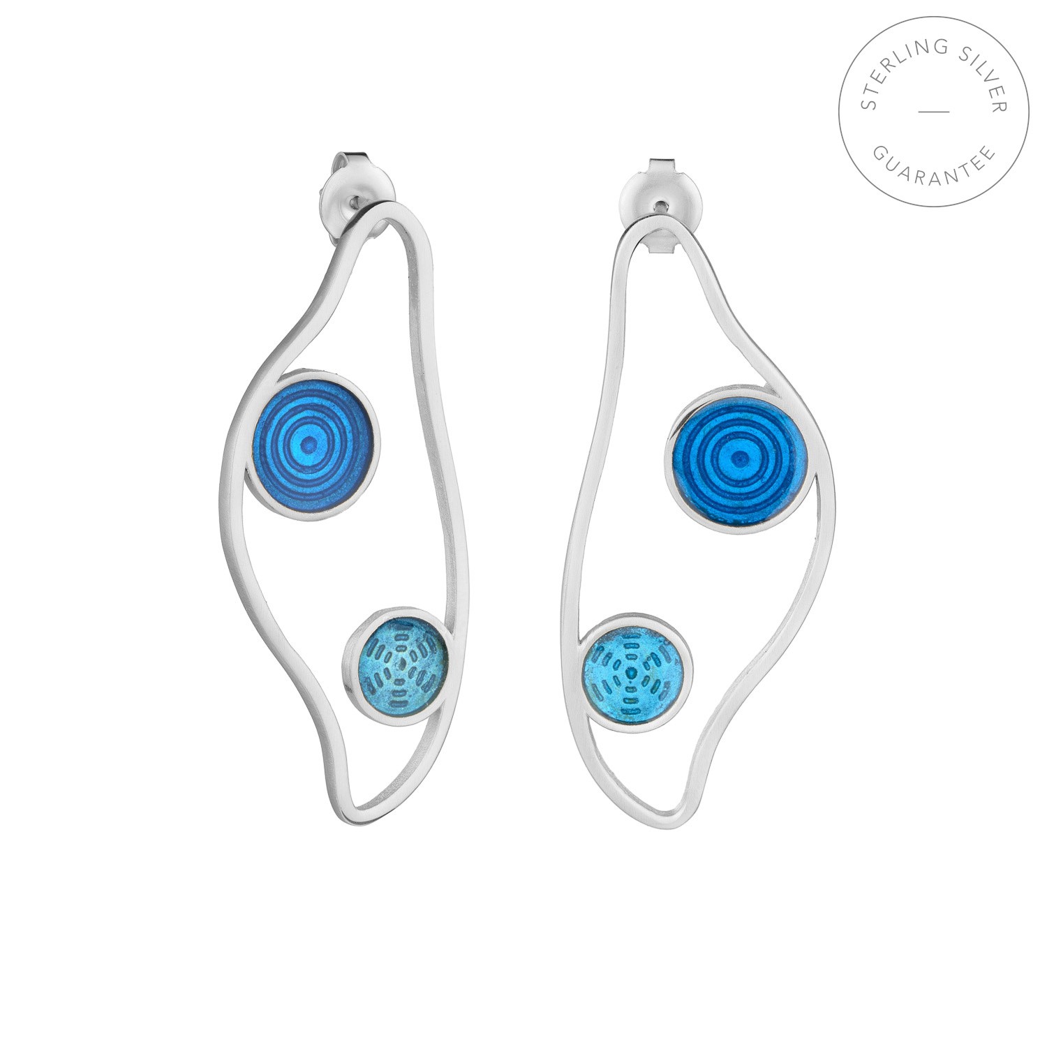PENDIENTES GRANDES PLATA GAUDÍ JEWELRY CIBAS