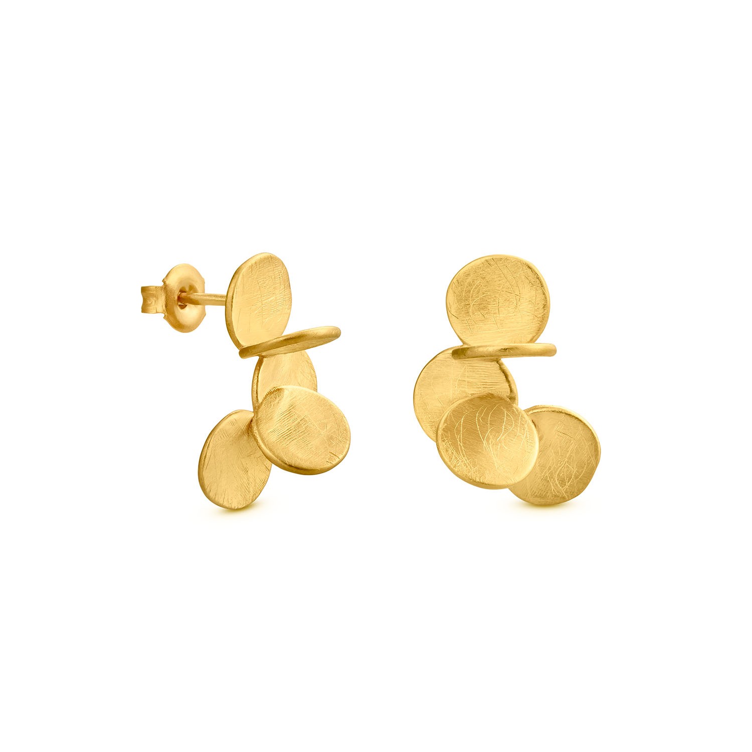 BOUCLES D'OREILLES DORÉES ARAI MOYENNES