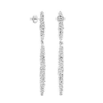PENDIENTES LARGOS PLATEADOS STARDUST