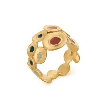 ANILLO DORADO FAVORITA COLORS