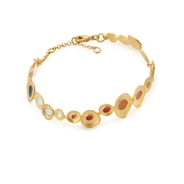 PULSERA DORADA FAVORITA COLORS