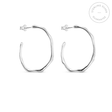 AROS EN PLATA CLARA GRANDES