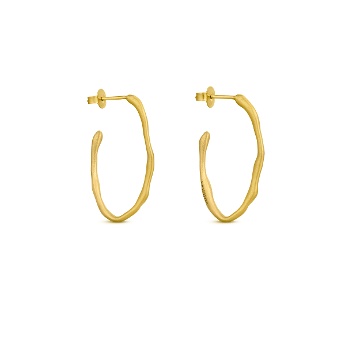 AROS DORADOS CLARA OVALADOS PEQUEÑOS