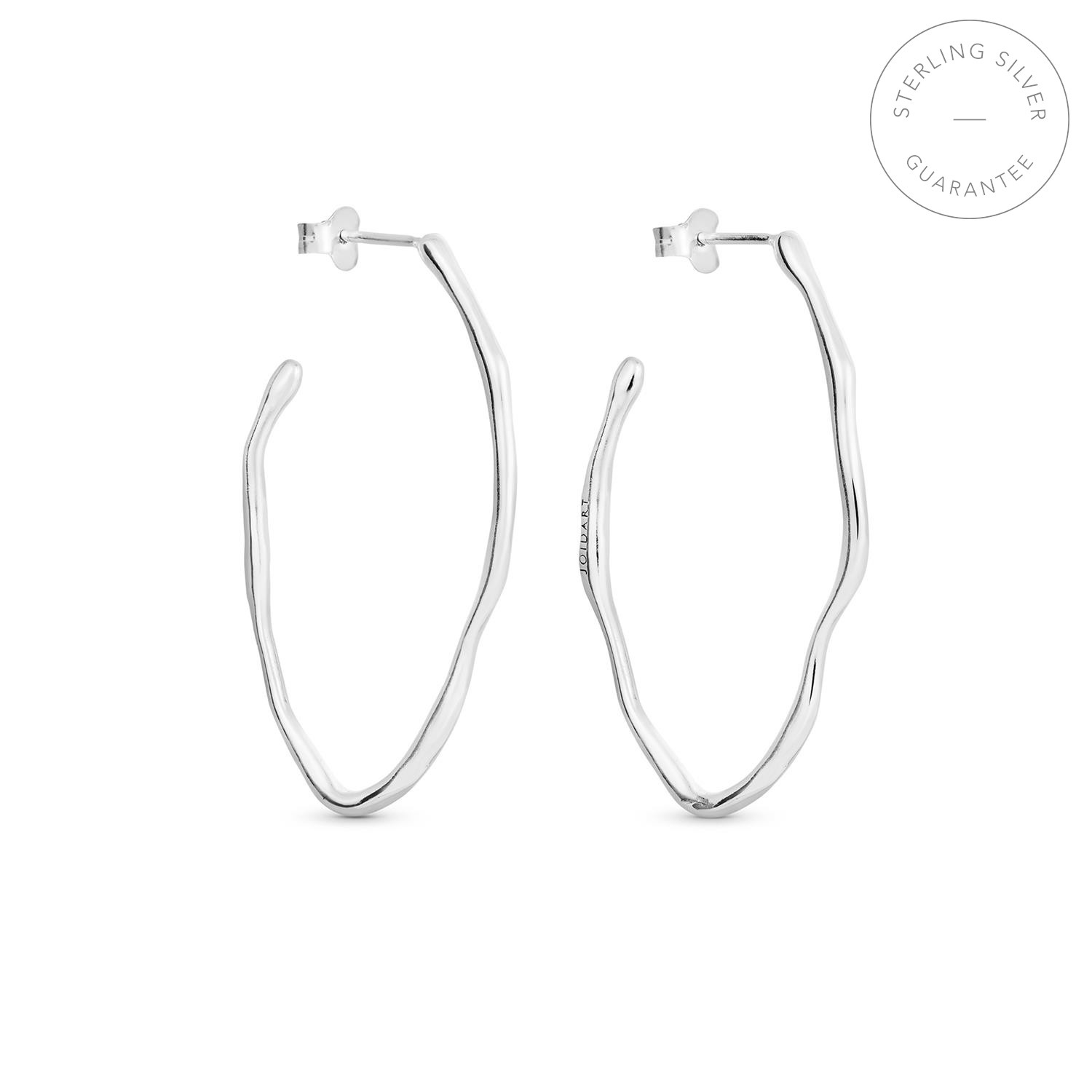 AROS EN PLATA CLARA OVALADOS MEDIANOS
