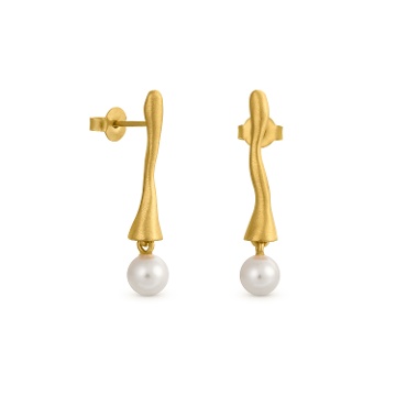 PENDIENTES DORADOS ECLAT BLANCO