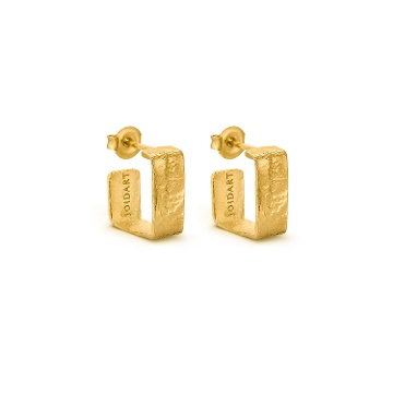 PENDIENTES DORADOS PEQUEÑOS LIGNIS ANCHOS
