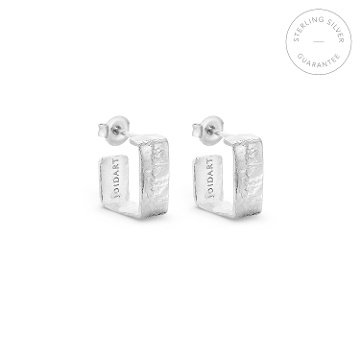 PENDIENTES EN PLATA PEQUEÑOS LIGNIS ANCHOS
