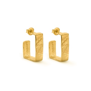 PENDIENTES DORADOS MEDIANOS LIGNIS ANCHOS