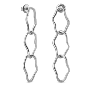PENDIENTES LARGOS DE PLATA CULIP