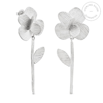 PENDIENTES DE PLATA PAMPALONIA LARGOS