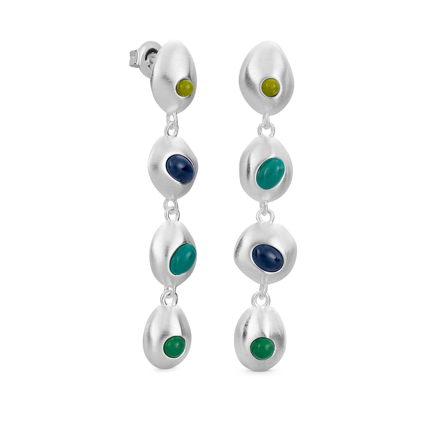 PENDIENTES DE PLATA LARGOS ADDAIA