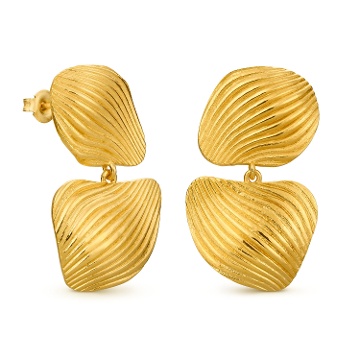 PENDIENTES DORADOS DOBLES ONARIA