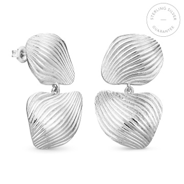 PENDIENTES DE PLATA DOBLES ONARIA