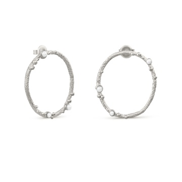 PENDIENTES CIRCULARES PLATEADOS GUSPIRA