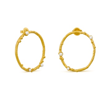PENDIENTES CIRCULARES DORADOS GUSPIRA