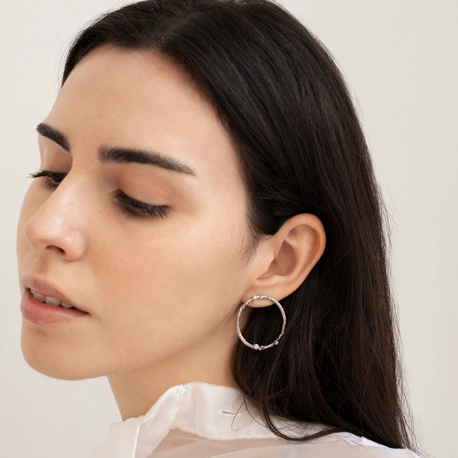 PENDIENTES CIRCULARES DE PLATA GUSPIRA