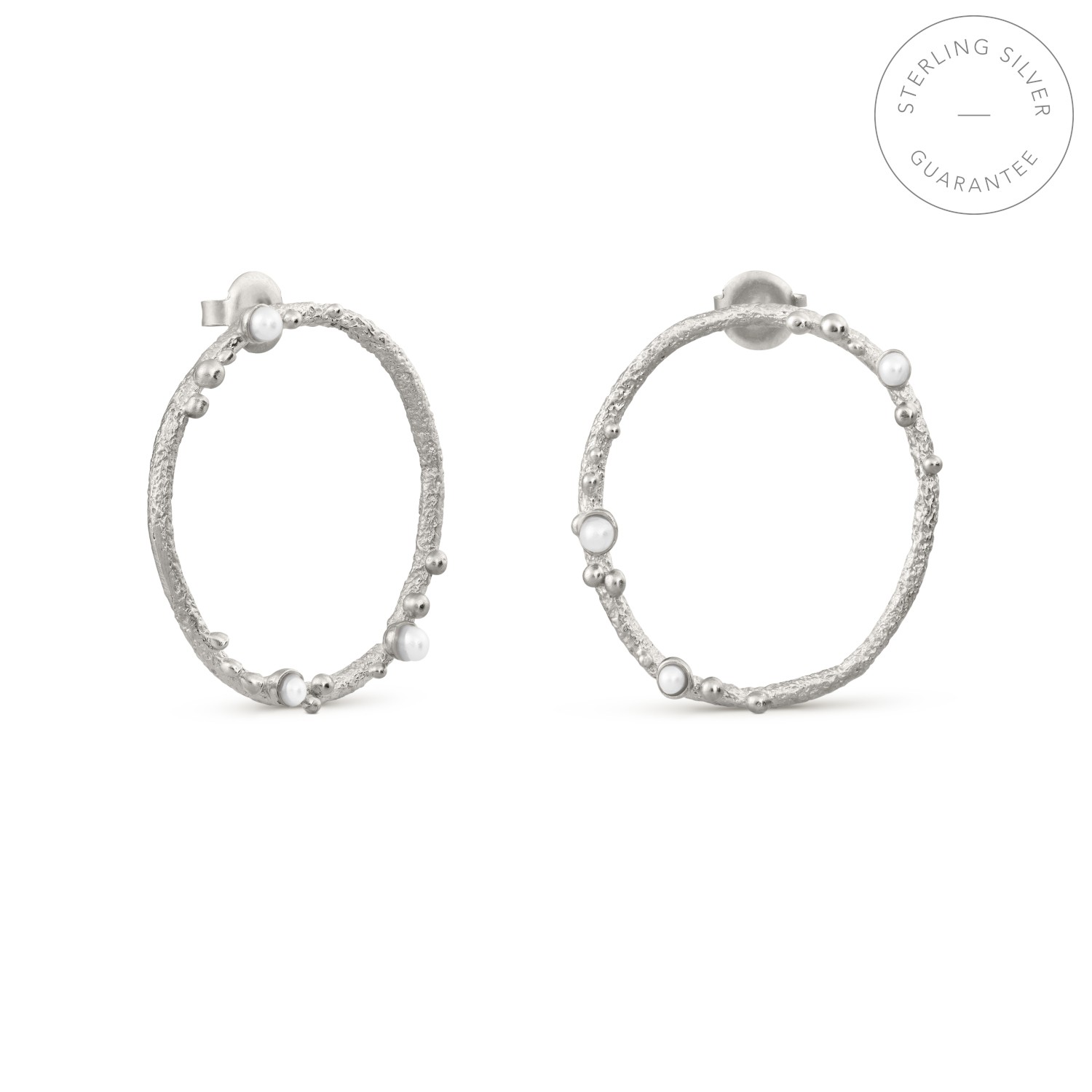 PENDIENTES CIRCULARES DE PLATA GUSPIRA