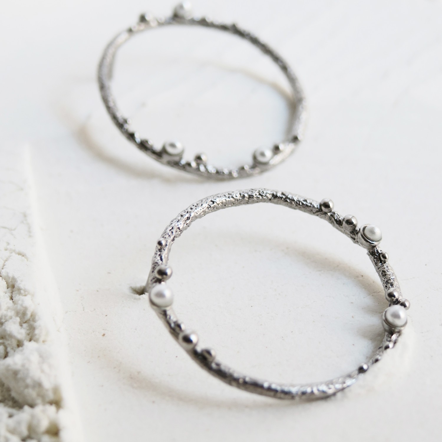 PENDIENTES CIRCULARES DE PLATA GUSPIRA