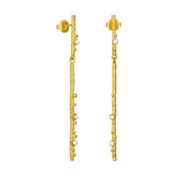 PENDIENTES LARGOS DORADOS GUSPIRA