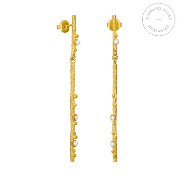 PENDIENTES LARGOS DORADOS GUSPIRA