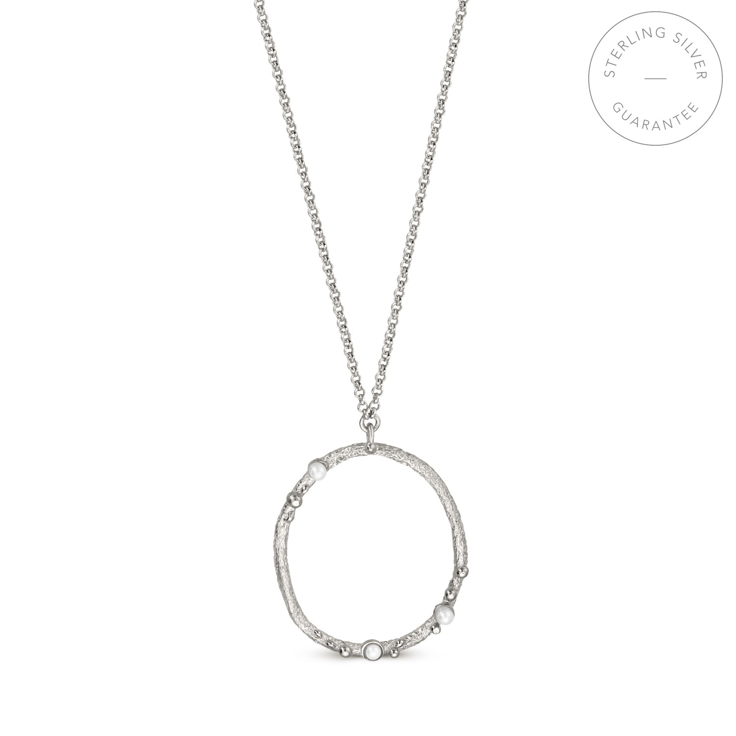 COLLIER CIRCULAIRE EN ARGENT GUSPIRA