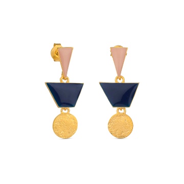 BOUCLES D'OREILLES ROSE ET BLEU SOMNI