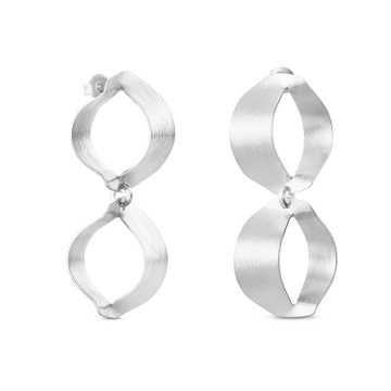 PENDIENTES DOBLES DE PLATA XALUC
