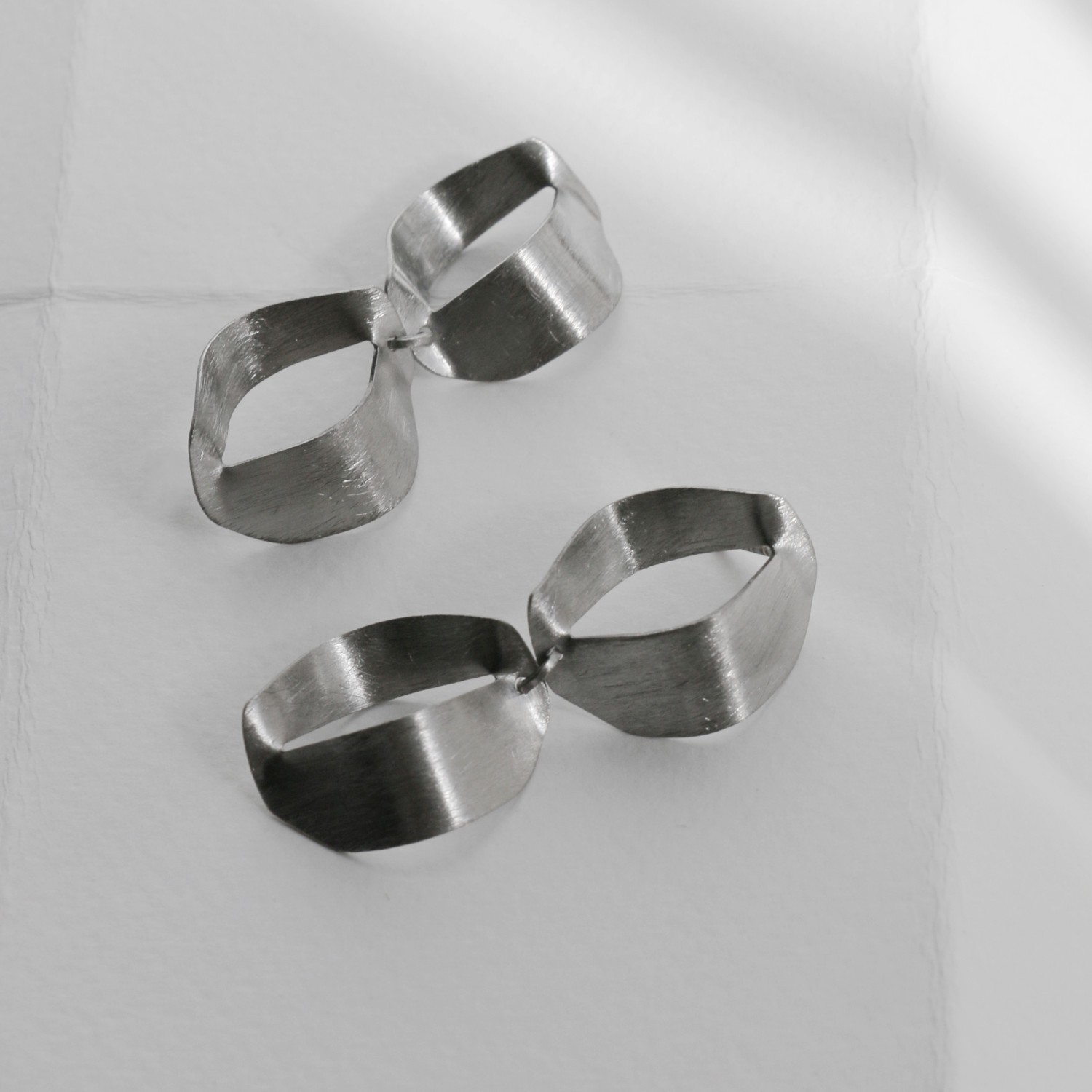 PENDIENTES DOBLES DE PLATA XALUC 3