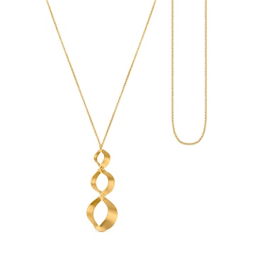 COLLAR COLGANTE DORADO TRIPLE XALUC