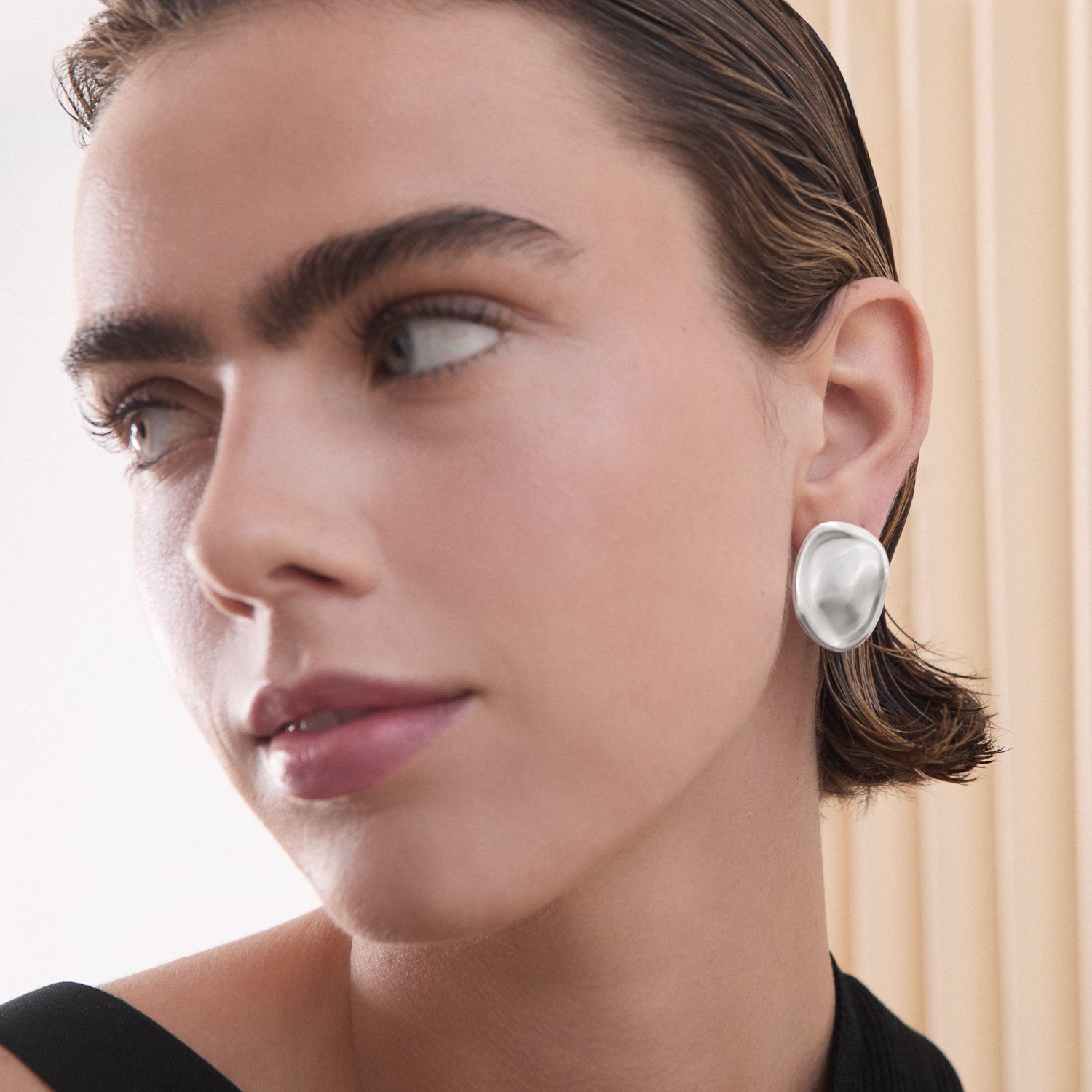 PENDIENTES GRANDES PLATEADOS CALA 2