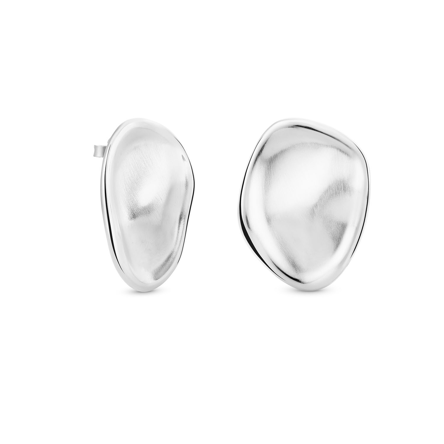 PENDIENTES GRANDES PLATEADOS CALA