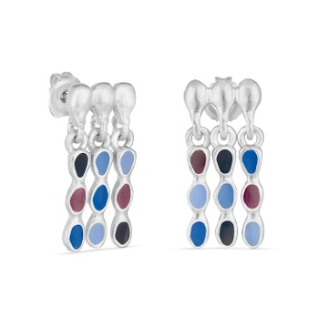 PENDIENTES ANCHOS PLATEADOS AUBE