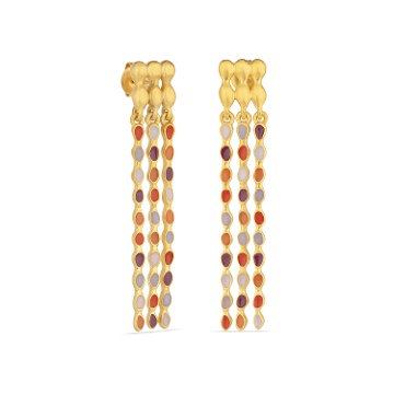 PENDIENTES LARGOS DORADOS AUBE
