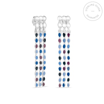 PENDIENTES LARGOS DE PLATA AUBE