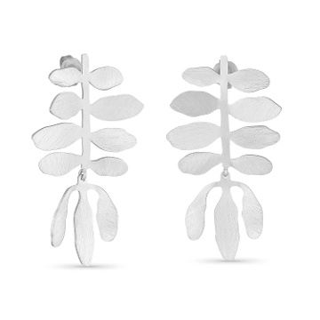 PENDIENTES PLATEADOS GRANDES SILVELA