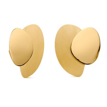 PENDIENTES DORADOS GRANDES ECLIPSE