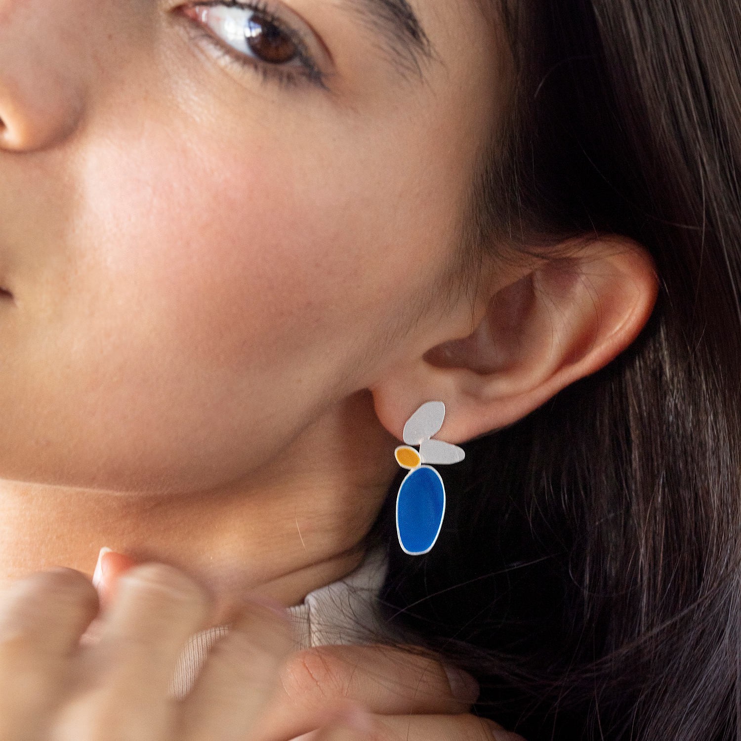 PENDIENTES PLATEADOS GRANDES THALUS 1