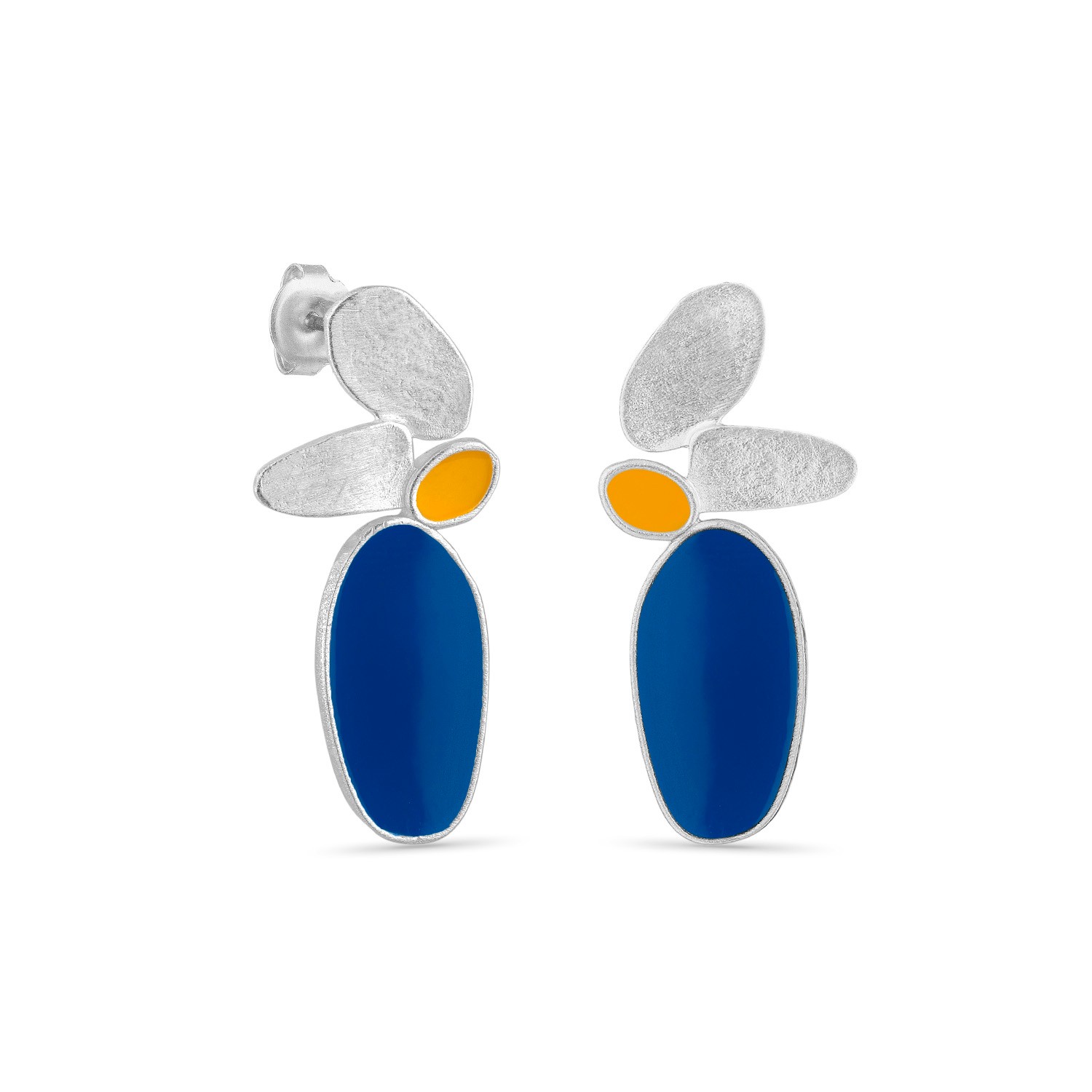 PENDIENTES PLATEADOS GRANDES THALUS
