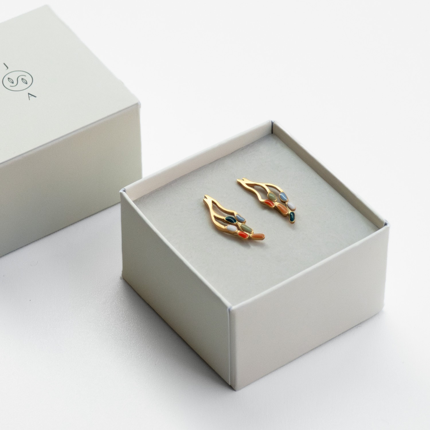 BOUCLES D'OREILLES DORÉES PETITES DELIRI 3